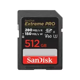 Karta Sandisk Extreme PRO SDXC 512GB - 280/150 MB/s V60 UHS-II