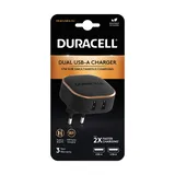 Ładowarka Duracell Czarna 2x USB-A 17W