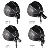 GlareOne Softbox Octa 50 cm - softbox do lamp reporterskich - 5