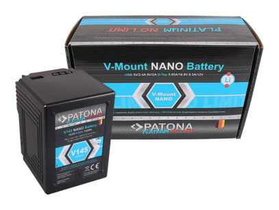 Patona Platinum Nano Akumulator V145 142WH V-lock + Powerbank Patona Gratis!