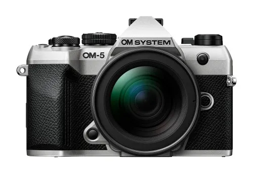 Aparat OM SYSTEM OM-5 Mark II srebrny + ED 12-45MM F4 PRO + lornetka 8–16x40, dodatkowa bateria BLS-50 i 5-letnia gwarancja gratis po rejestracji
