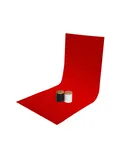 GlareOne tło PVC 60x130cm - czerwone
