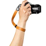 Skórzany pasek na nadgarstek do aparatu Peak Design Cuff (bursztynowy)