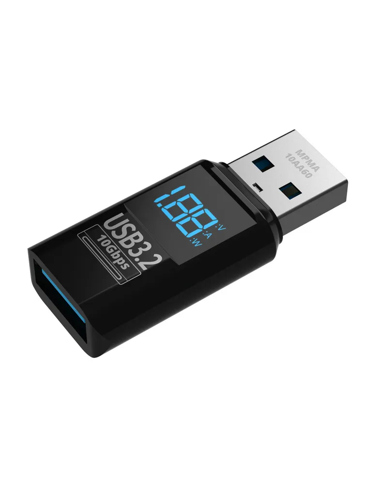 Miernik Adapter Mathorn MPMA-10AA60 USB A do A LED PD 60W 3A VAW 10Gbps