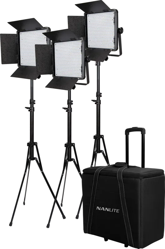 Kit Nanlite 3 light kit 600CSA w/Trolley Case & Light Stand