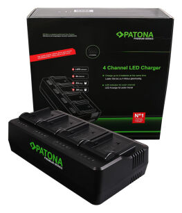 Patona ładowarka 4 kanałowa do akumulatorów Sony NP-F + Powerbank Patona Gratis!