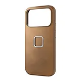 Peak Design Mobile Everyday Clarino Case iPhone 17 Pro Tan - brązowy - 21