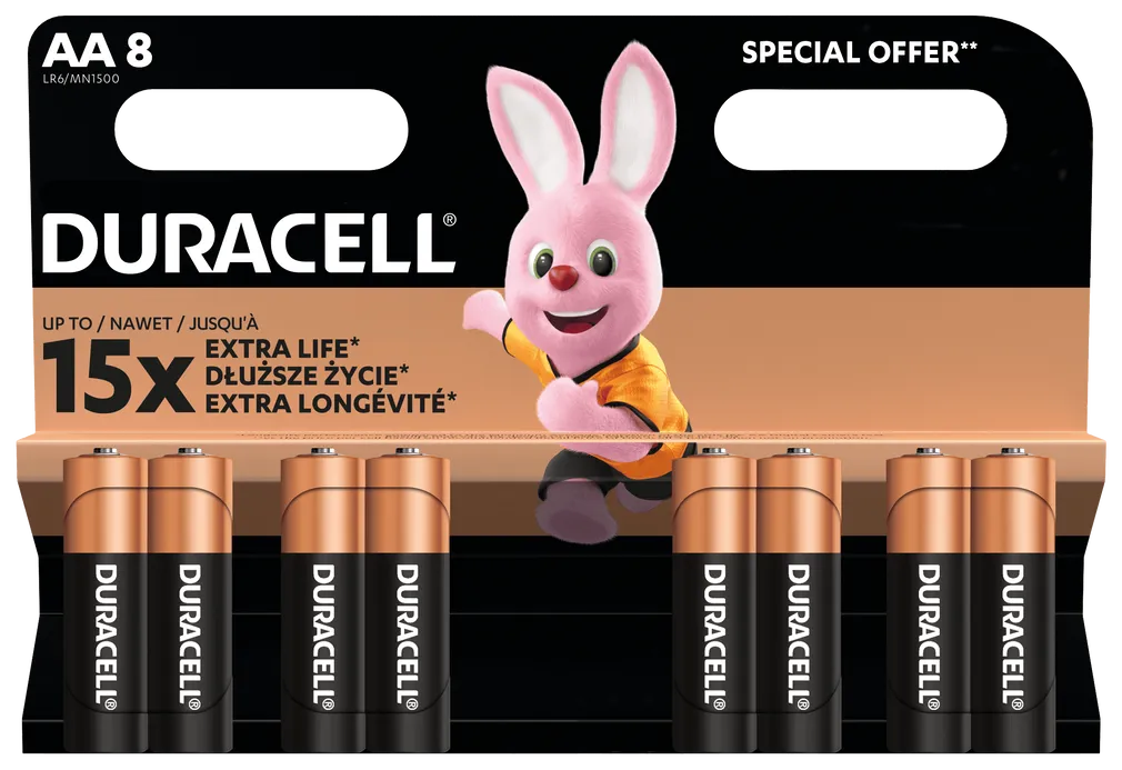Alkaliczne Baterie Duracell LR6 / AA Basic 8 szt.