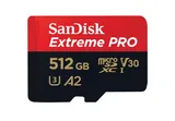 Karta Sandisk Extreme PRO microSDXC 512GB 200/140 MB/s A2 C10 V30 UHS-I U3