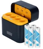 Newell Ładowarka 4-kanałowa do akumulatorów Li-ion + 4 akumulatory Li ion AA 2200 mAh - 10