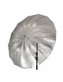 GlareOne Głęboki parasol 135 cm srebrny Orb 135 Silver