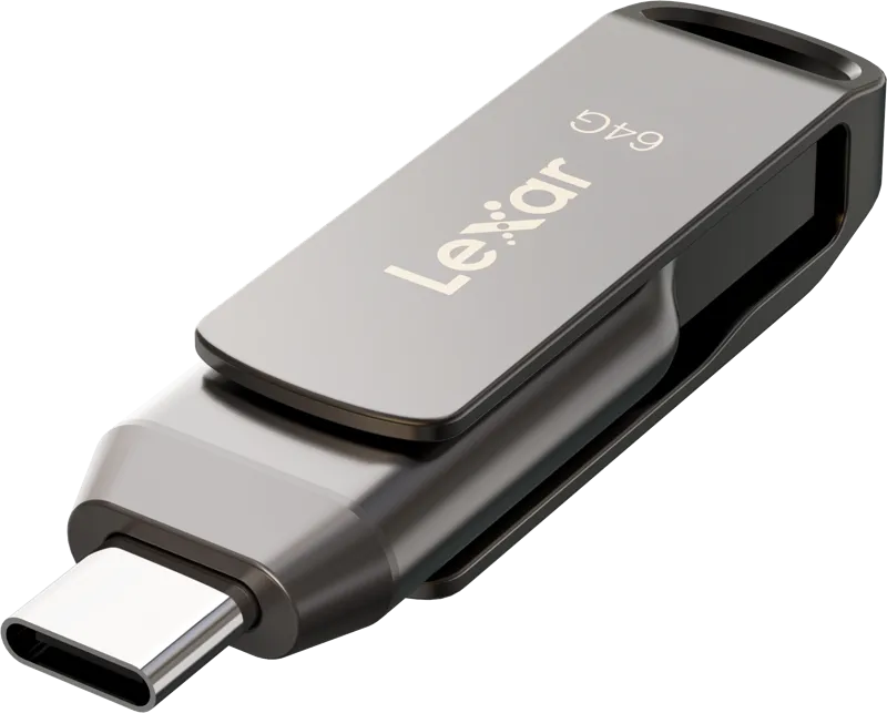 Lexar JumpDrive Dual Drive D400 Type-C/Type-C & Type-A, up to 130MB/s read (USB 3.1) 64GB