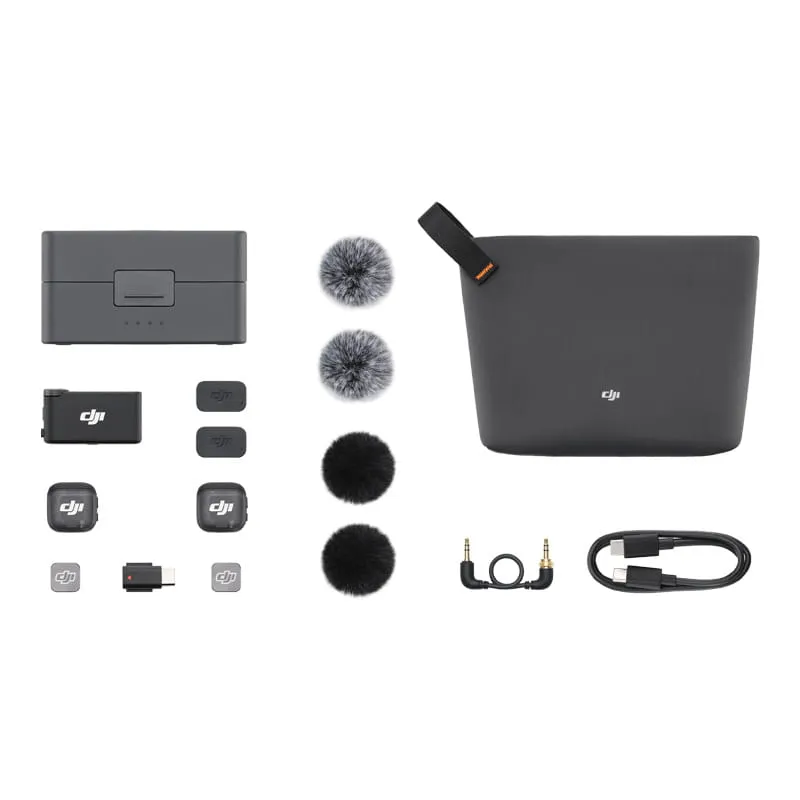 System mikrofonów bezprzewodowych DJI Mic 3 (2 TX + 1 RX + etui ładujące)