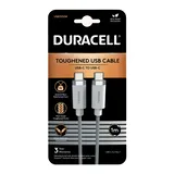 Kabel Duracell 1M Biały Nylonowy USB-C / USB-C