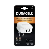 Ładowarka Duracell Biała 2x USB-A 24W