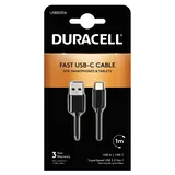 Kabel Duracell 1M Czarny USB-A / USB-C