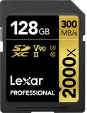 Lexar SDXC Pro 2000X UHS-II U3 R300/W260 (V90) 128GB