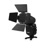 GlareOne G Barndoor Kit - wrota z gridem i filtrami kolorowymi - 5