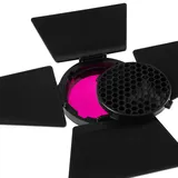 GlareOne G Barndoor Kit - wrota z gridem i filtrami kolorowymi - 3