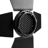 GlareOne G Barndoor Kit - wrota z gridem i filtrami kolorowymi - 2