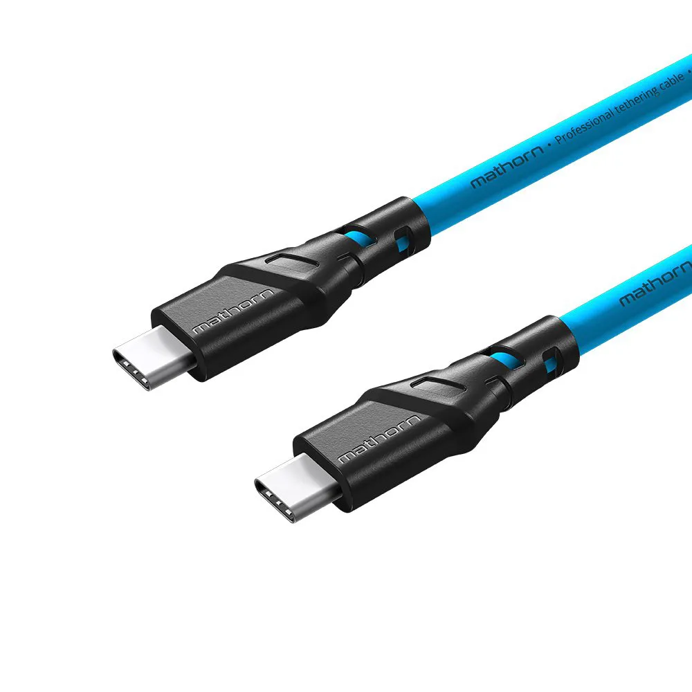 Kabel fotograficzny Mathorn MTC-510 5m 10Gbps 60W USB C-C ArcticBlue