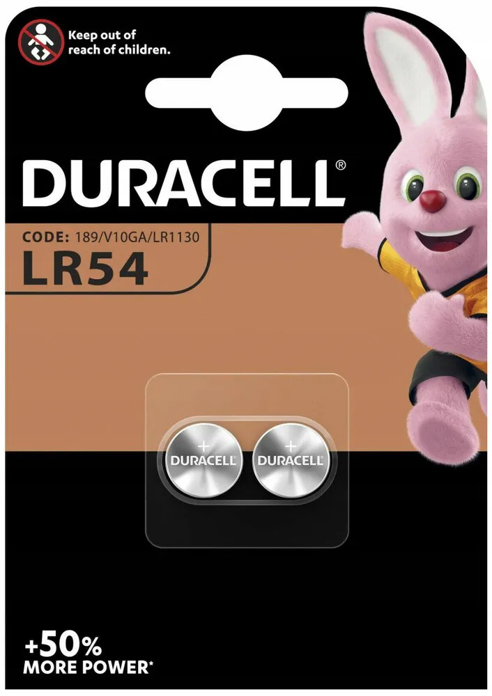 2x Baterie Litowe LR54 LR1130 GU10 1,5V Duracell