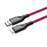 Kabel fotograficzny Mathorn MTC-220M 2m 10Gbps USB A - MicroB Magenta