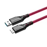 Kabel fotograficzny Mathorn MTC-520M 5m 10Gbps USB A - MicroB Magenta