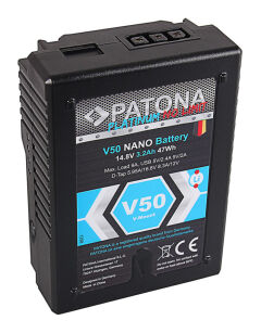 Patona Platinum Nano Akumulator v50 47WH V-Lock + Powerbank Patona Gratis!