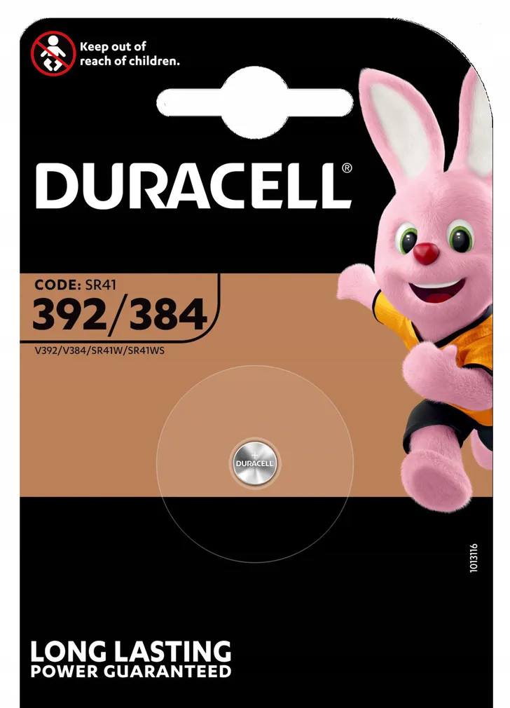 1x Srebrowe Baterie Specjalistyczne 392 384 SR41 Duracell