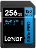 Lexar SDXC 800x Pro UHS-I cards, C10 (V30) U3, R150/W45, 256GB