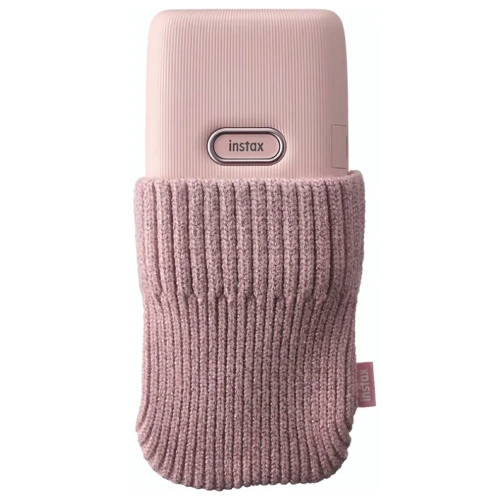 Fujifilm Instax dzianinowe etui na drukarkę MINI LINK - różowe