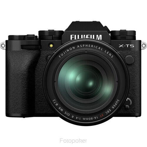 Fujifilm X-T5 + 16-80 mm czarny + karta pamięci + dodatkowy akumulator