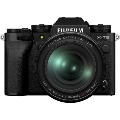 Fujifilm X-T5 + 16-80 mm czarny + karta pamięci + dodatkowy akumulator