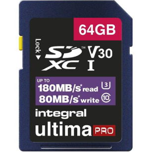 Karta pamięci SDXC Integral UltimaPRO V30 UHS-I U3 64GB 
