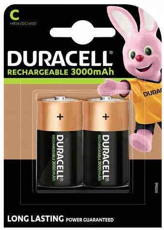 2x Akumulator Duracell C R14 Duracell 3000 mAh