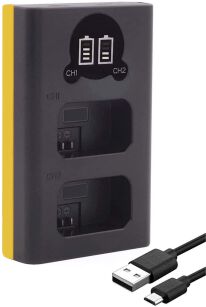 Ładowarka podwójna PATONA SMART DUAL LCD USB NIKON EN-EL25