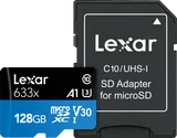 Lexar microSDXC 633x UHS-I/A1/U3/10 R95/W45MB (V30) 128GB