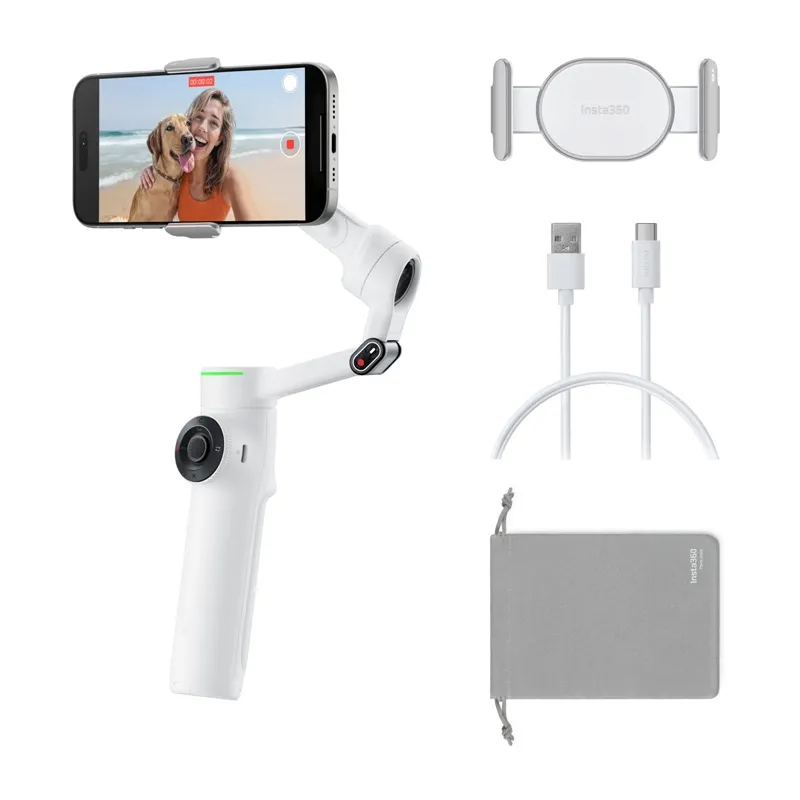 Stabilizator Insta360 Flow 2 Pro AI Tracker Bundle | Gimbal | Biały