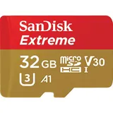 Karta Sandisk Extreme microSDHC 32 GB 100/60 MB/s A1 C10 V30 UHS-I U3 Mobile