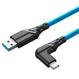 Kabel fotograficzny Mathorn MTC-501 5m 10Gbps 60W USB A-C90 ArcticBlue