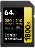 Lexar SDXC Pro 1800x U3 UHS-II R280/W210 (V60) 64GB