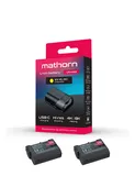 2X Bateria Mathorn MB-214 Ultimate 2600mAh USB-C zamiennik EN-EL15C + Ładowarka dwukanałowa Mathorn MBC-D210 za 1zł