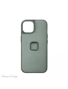 Peak Design Mobile Etui Everyday Case Fabric iPhone 14 - Szarozielone