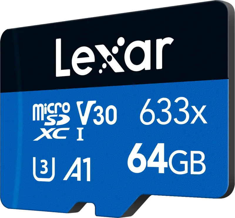 Lexar microSDXC 633x UHS-I/A1/U3/10 R95/no adap (V30) 64GB