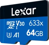 Lexar microSDXC 633x UHS-I/A1/U3/10 R95/no adap (V30) 64GB