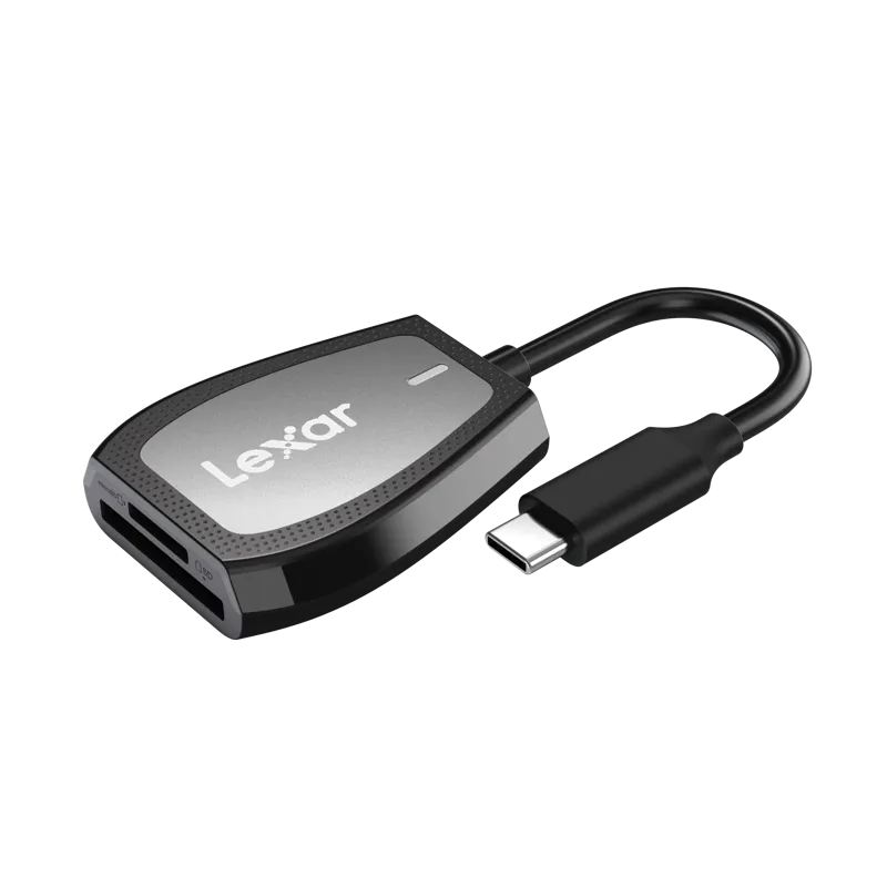 Lexar Cardreader Professional USB-C Dual-Slot Reader, support SD and microSD UHS-II cards