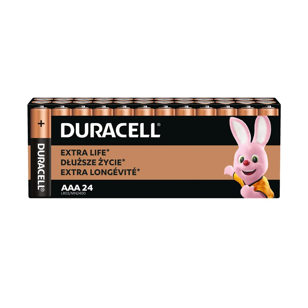 Alkaliczne Baterie Duracell LR03 / AAA Basic 24 szt.