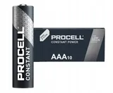 10x Baterie Duracel Alkaliczne PROCELL Constant Power AAA / LR3
