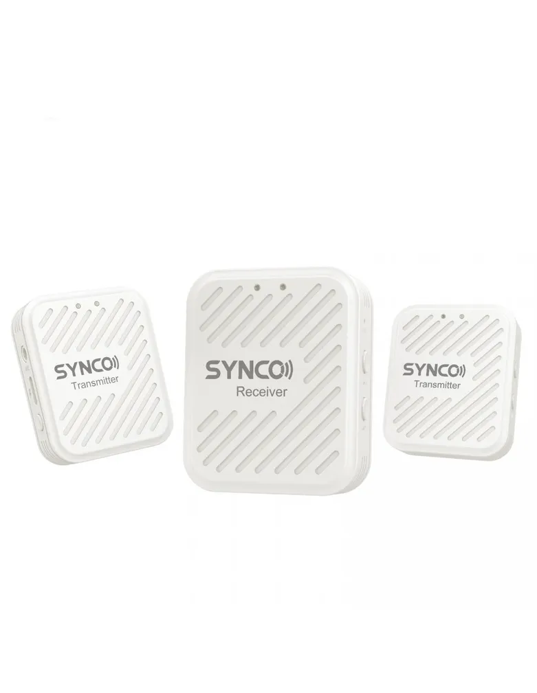 Synco G1 A2 White bezprzewodowy system mikrofonowy 2,4 GHz - 2 odbiorniki